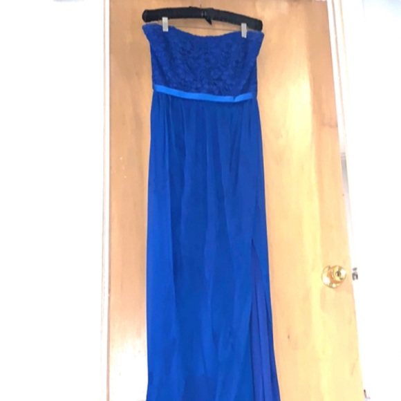 Dresses & Skirts - David’s Bridal Lace and Mesh Long Strapless Dress